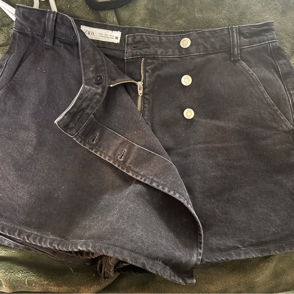 Zara Dark Gray Jean Shorts